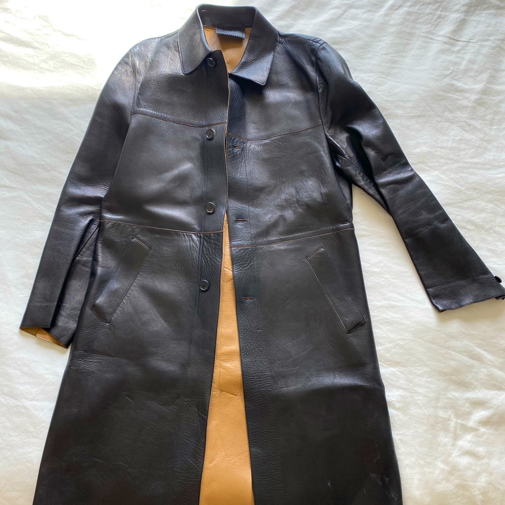 Beautiful Prada leather coat